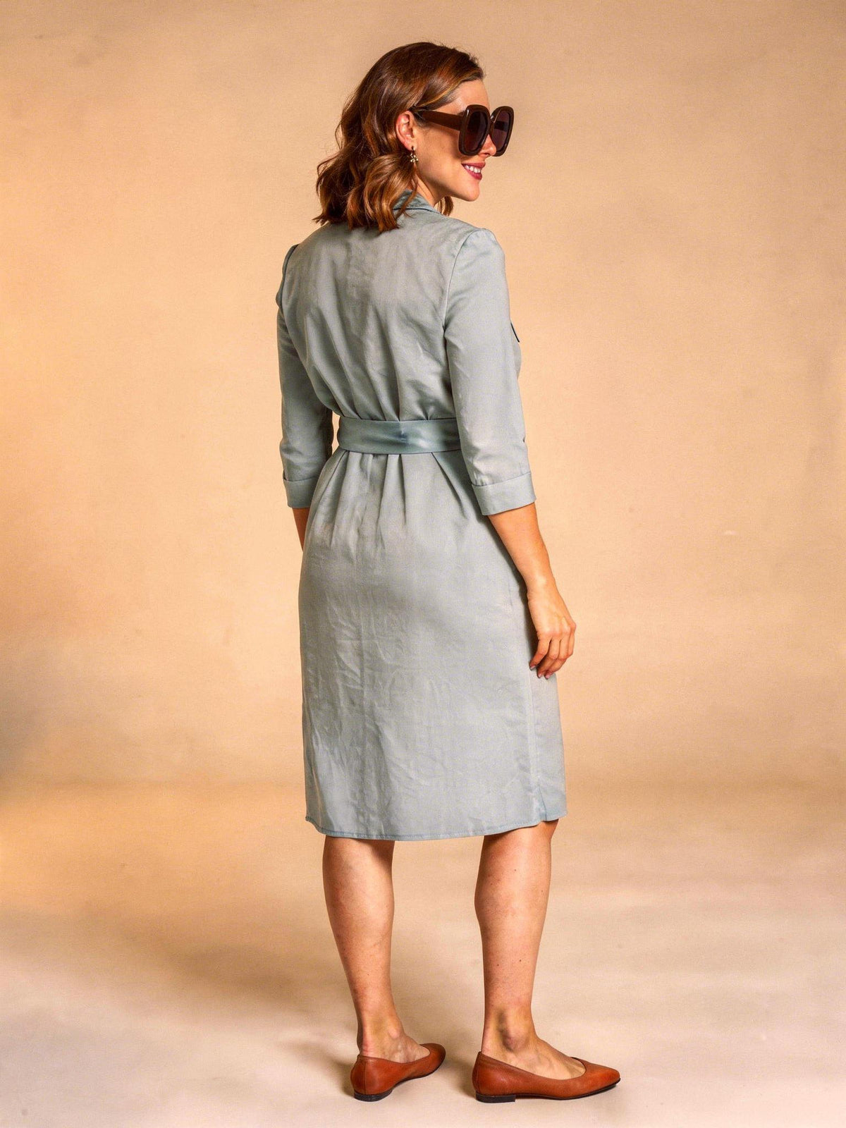 Hemdblusenkleid aus Leinen