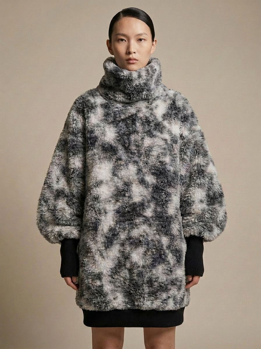 Sweatkleid aus Flauschstoff – Neuanfertigung