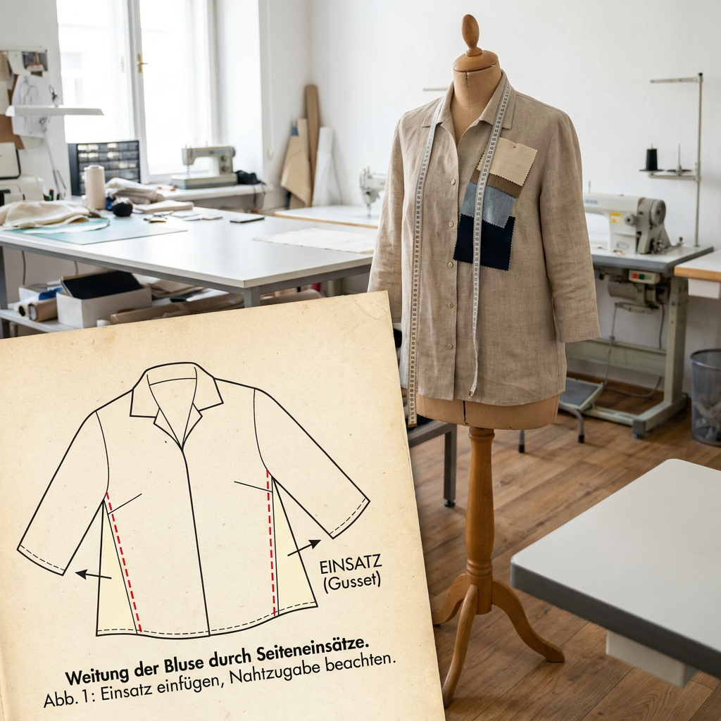Bluse/ Hemd – Weite anpassen